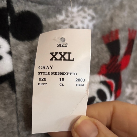 Gray Mickey Mouse Pajama Pants size XXL - Picture 2 of 7